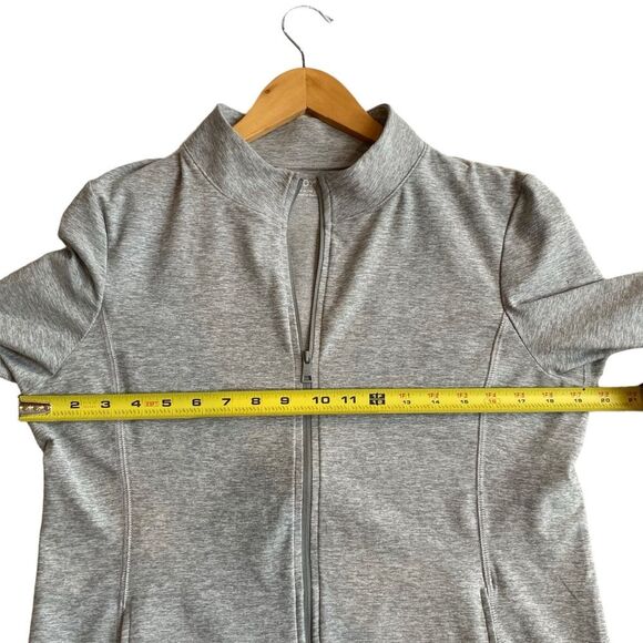 Beyond Yoga Size L Full Zip Sweatshirt Gray Super Soft Loungewear‎ Basic Comfy - Picture 9 of 9